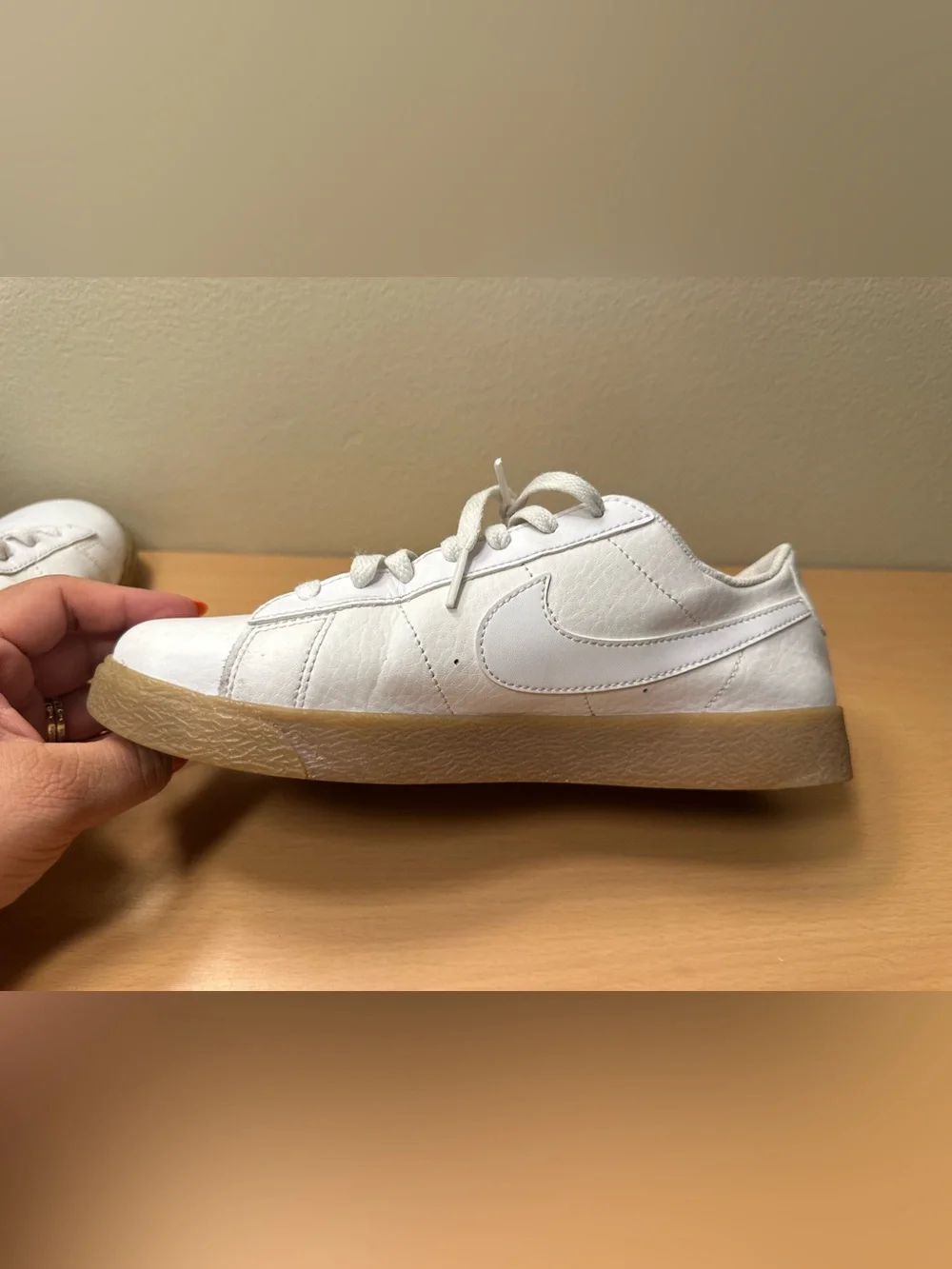Nike Blazer Low GS Youth Shoes White Gum Brown DH1060 100 Size 7Y